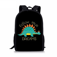 HaoYun 3PCs Dinosaur Pattern School Backpacks