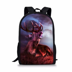 HaoYun Kids Backpack Moon Deer Pattern Toddler School Book Bags