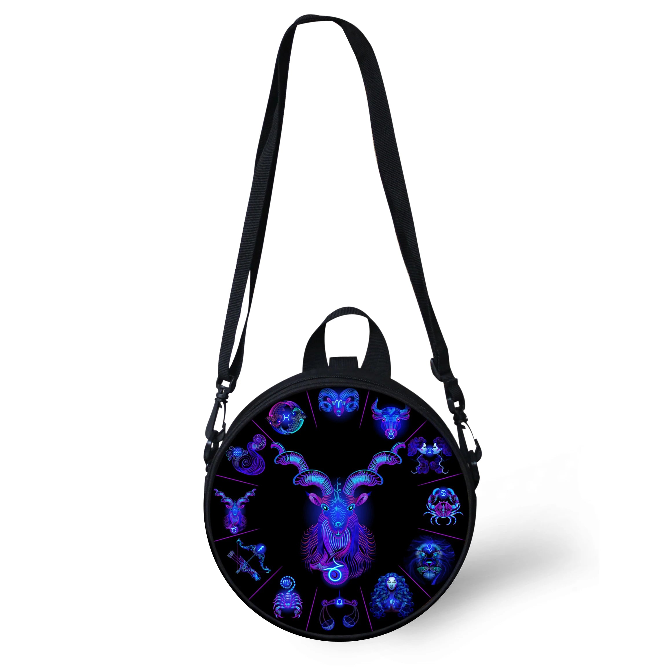 HaoYun Gothic 12 Constellations Bag Mini Girl Boy Round Bag Women Shoulder