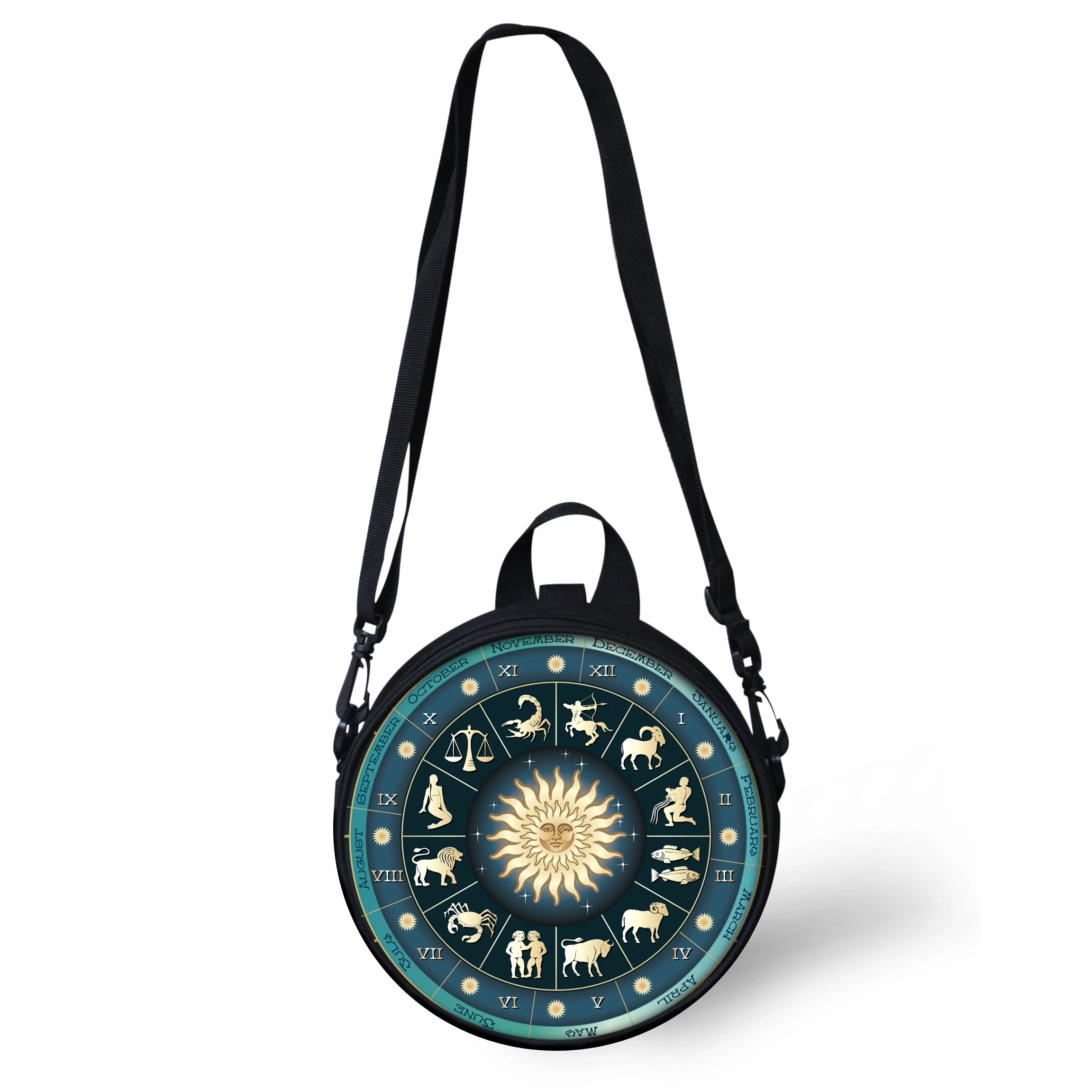 HaoYun Gothic 12 Constellations Bag Mini Girl Boy Round Bag Women Shoulder