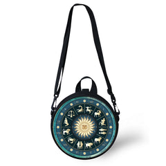 HaoYun Gothic 12 Constellations Bag Mini Girl Boy Round Bag Women Shoulder