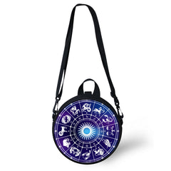 HaoYun Gothic 12 Constellations Bag Mini Girl Boy Round Bag Women Shoulder