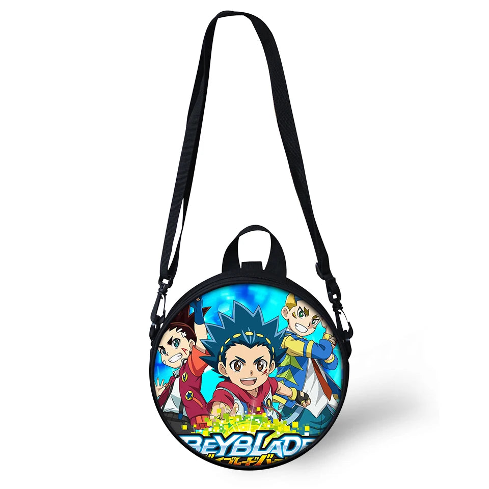 HaoYun Kids Round School Book-Bags Beblade Pattern Girls 3D