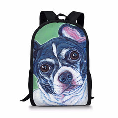 Bulldogs Prints Kids School Backpack