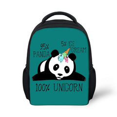HaoYun Kindergarten Kids Backpack Panda Unicorn Pattern Babies School Book Bags