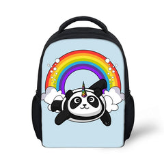HaoYun Kindergarten Kids Backpack Panda Unicorn Pattern Babies School Book Bags