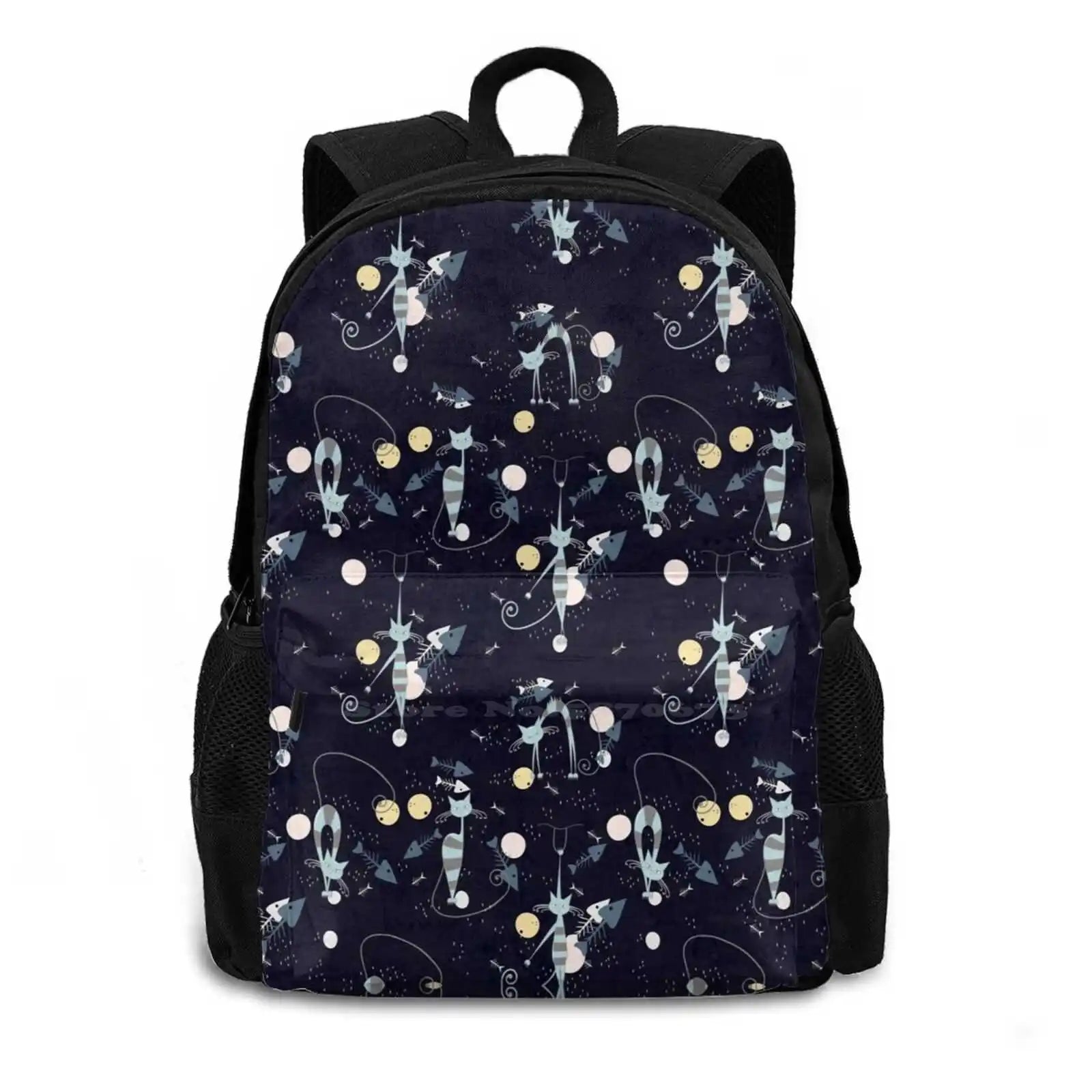 Happy Cats Travel Laptop Bagpack Bags Cats Cat Chat Chats Happy Nice Pink Pinky