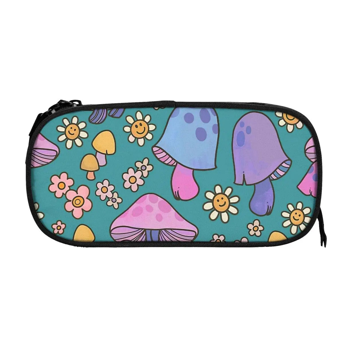 Daisy Mushroom Field Pen Box Anime Zipper Pen Bag Stationery Gift
