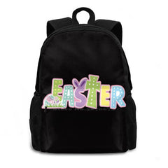 Happy Easter 3D Print Backpack Casual Bag Happy Easter Easter Eggs Easter Sweet