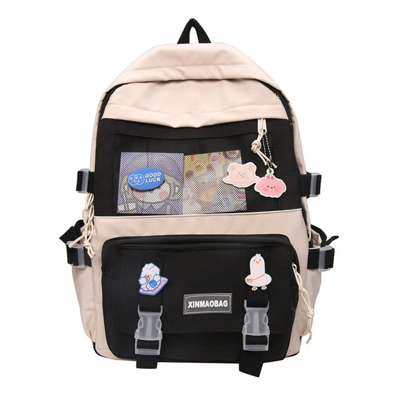 Harajuku Backpack Girl School Notebook Travel Bag Casual Daypack