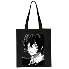 Harajuku Bungo Stray Dog Anime Shopper Bag Vintage Large Capacity Canvas
