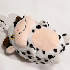 Harajuku Cow Pattern Canvas Bag Women Shoulder Messenger Crossbody
