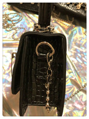 Harajuku Goth Women's Shoulder Bag Metalpunk Y2k Girls Small Square