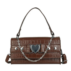 Harajuku Gothic Shoulder Bag Metal Punk Biker Style Female Handbag
