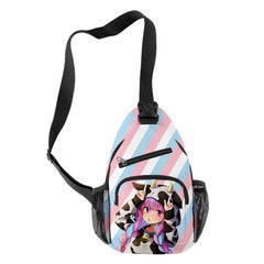 HOLOLIVE Minato Aqua 3D Print Chest Bag Waterproof Crossbody Shoulder Bag