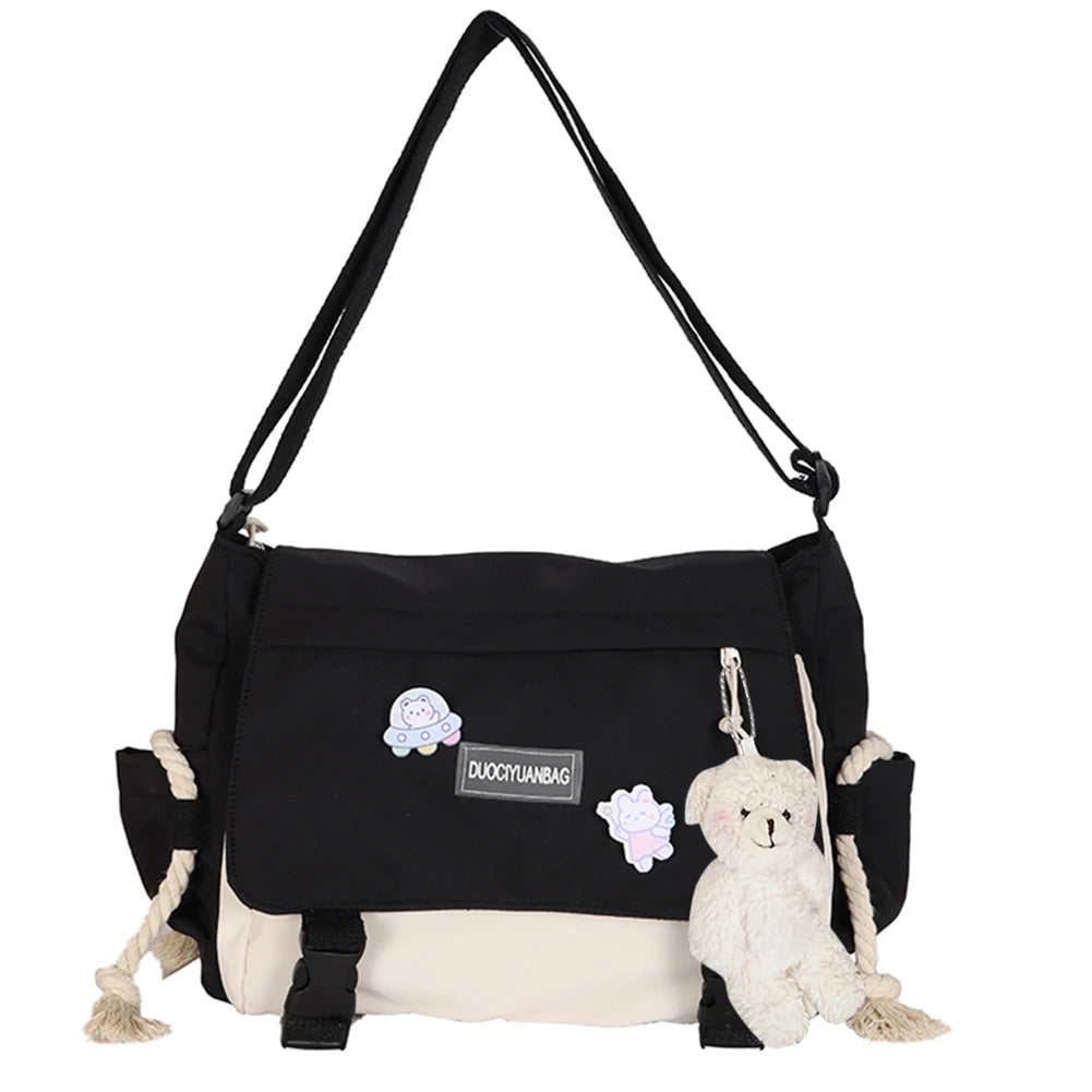 Harajuku Handbags for Women Large Capacity Ladies Crossbody Bag Zipper Pocket