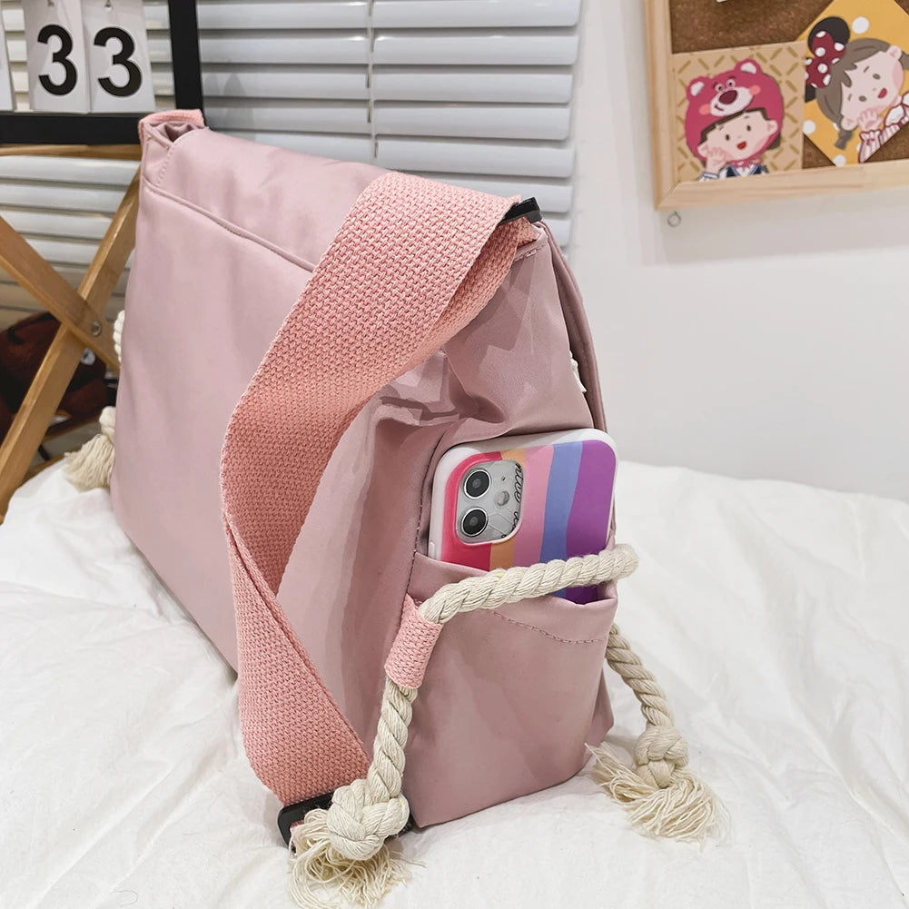 Harajuku Handbags for Women Large Capacity Crossbody Bag Zipper Pocket
