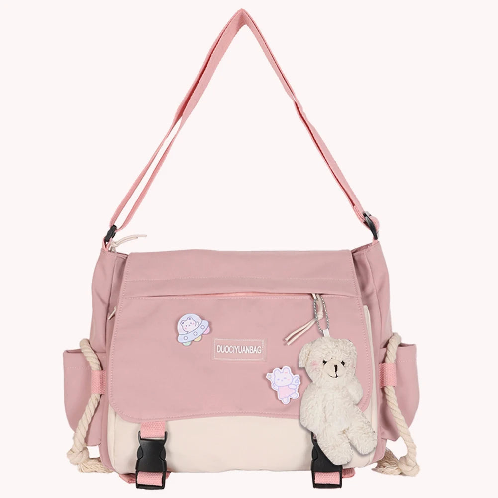 Harajuku Handbags for Women Large Capacity Ladies Crossbody Bag Zipper Pocket
