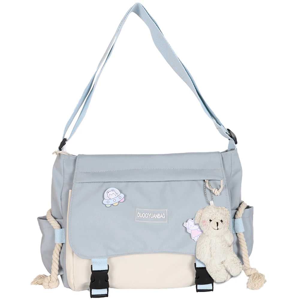 Harajuku Handbags for Women Large Capacity Crossbody Bag Zipper Pocket