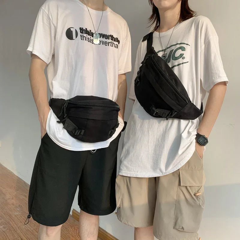Harajuku Hip hop Bag Fanny pack Street Crossbody Chest pack Waist Belt Bag