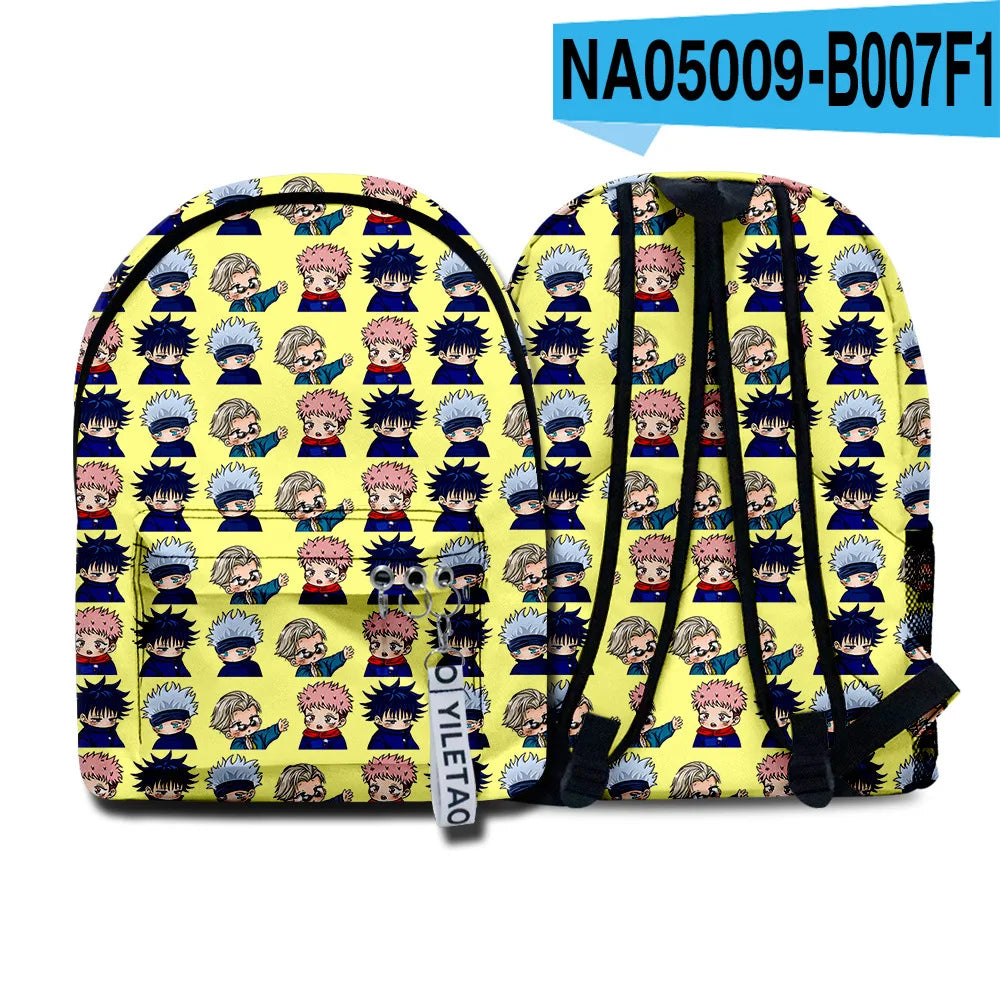 Jujutsu Kaisen School Bags - Waterproof 3D Print Shoulder Backpacks