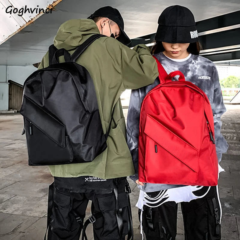 Harajuku Large Capacity Backpacks Men Couples Casual Travel Knapsack