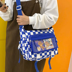 Harajuku Messenger Bag Men Women Retro Crossbody Tote Bag