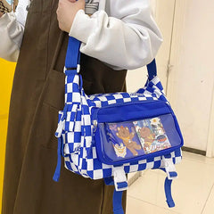 Harajuku Messenger Bag Men Women Retro Crossbody Tote Bag