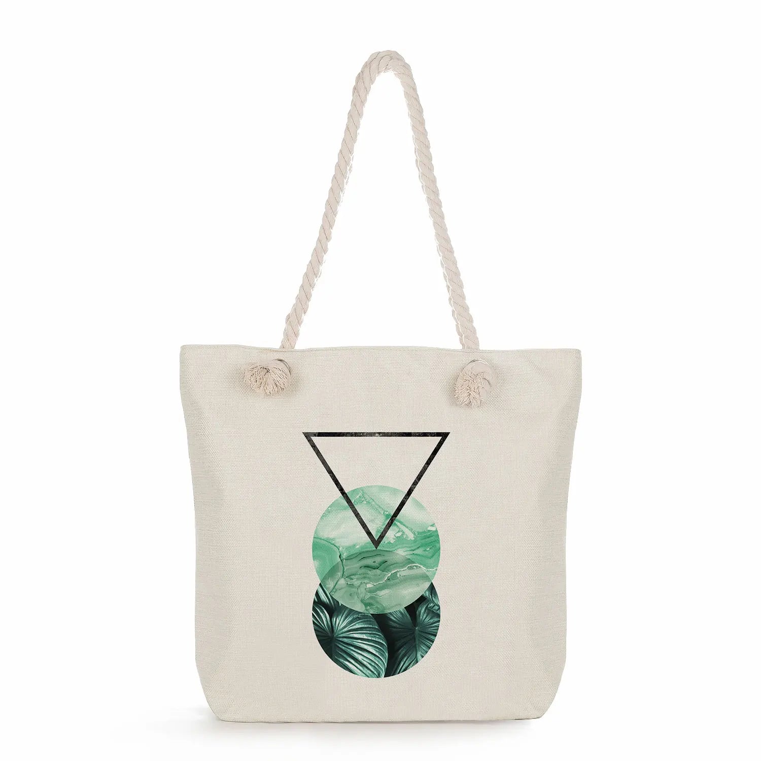 Harajuku Large Capacity Shopping Tote Bags Geometric