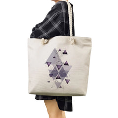Harajuku Large Capacity Shopping Tote Bags Geometric