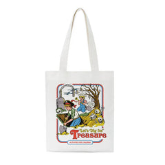 Harajuku Ulzzang Evil Cartoon Print Canvas Shoulder Bag