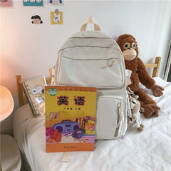 Harajuku School Bags Nylon Women's Backpack Large Capacity Backpacks