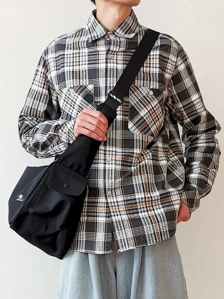 Harajuku Street Messenger Bag Casual School Bag Men and Women Shoulder Bag
