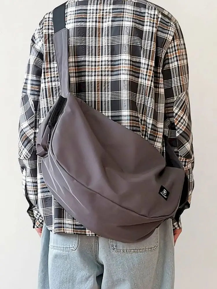 Harajuku Street Messenger Bag Casual School Bag Men and Women Shoulder Bag