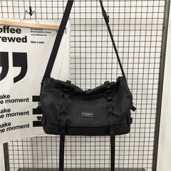 Harajuku Techwear Canvas Bag Gothic Crossbody Bags For Women