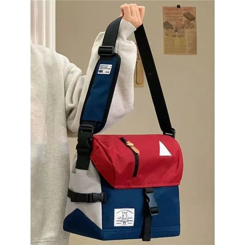 Harajuku Techwear Canvas Streetwear Hiphop Sling Man Gothic Crossbody Bags
