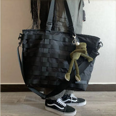 Harajuku Techwear Nylon Bucket Sling Man Gothic Crossbody Bags Fanny Pack