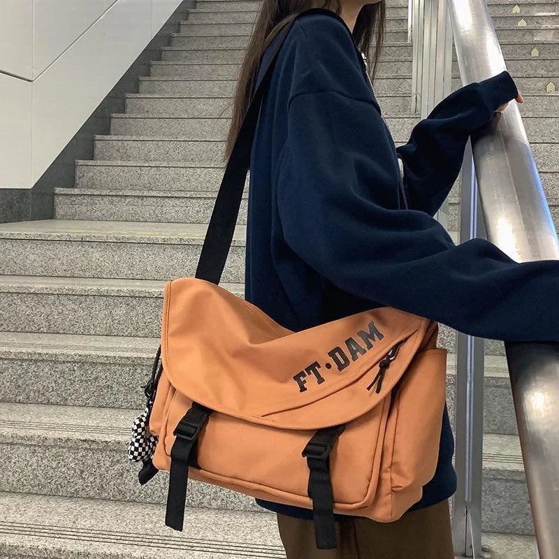 Harajuku Techwear Nylon Shopper Sling Man Gothic Crossbody Bags Fanny Pack