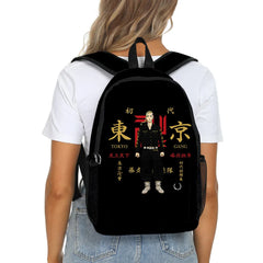 Harajuku Tokyo Revengers School Bag 3D Print Waterproof Backpack Boys Girls