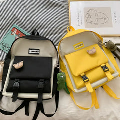 Harajuku Travel Canvas Laptop Backpack Schoolbag Women Mochila Bagpack
