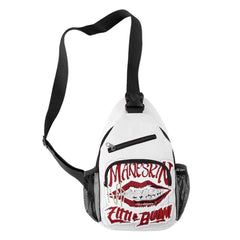 Harajuku Maneskin 3D Print Chest Bags Waterproof Shoulder Bags