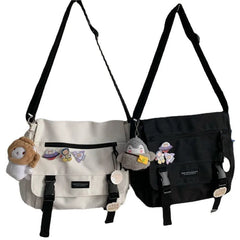 Harajuku Canvas Women Crossbody Bag Casual Handbag Shoulder Bag
