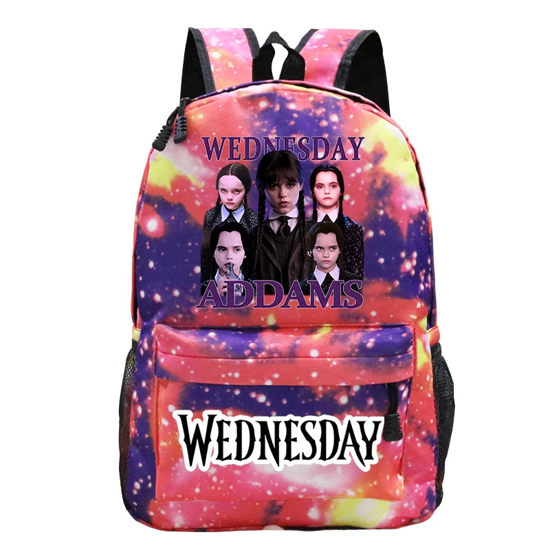 Harajuku Wednesday School Backpacks Addams Schoolbags Vintage Wednesday Kids Sch