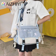 Harajuku Women Crossbody Bag Large Capacity Ladies Messenger Pouch