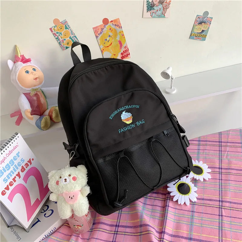 Harajuku Women Large Capacity Waterproof Backpack for Teenage Girls