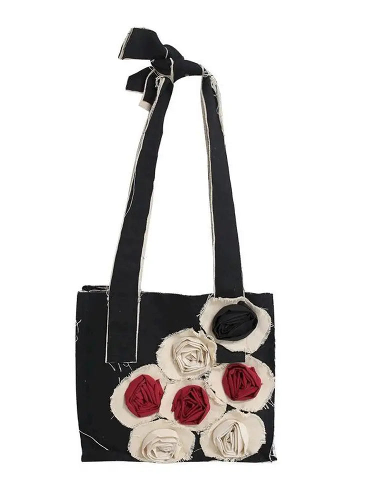 Harajuku Women's Bag Niche Rose Shoulder Bag