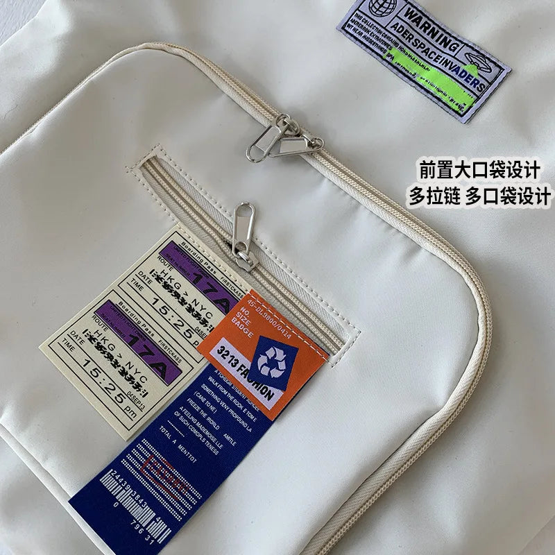 Harajuku Women's Nylon Shoulder Bag Large Capacity Totes for Ladies