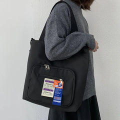 Harajuku Women's Nylon Shoulder Bag Large Capacity Totes for Ladies