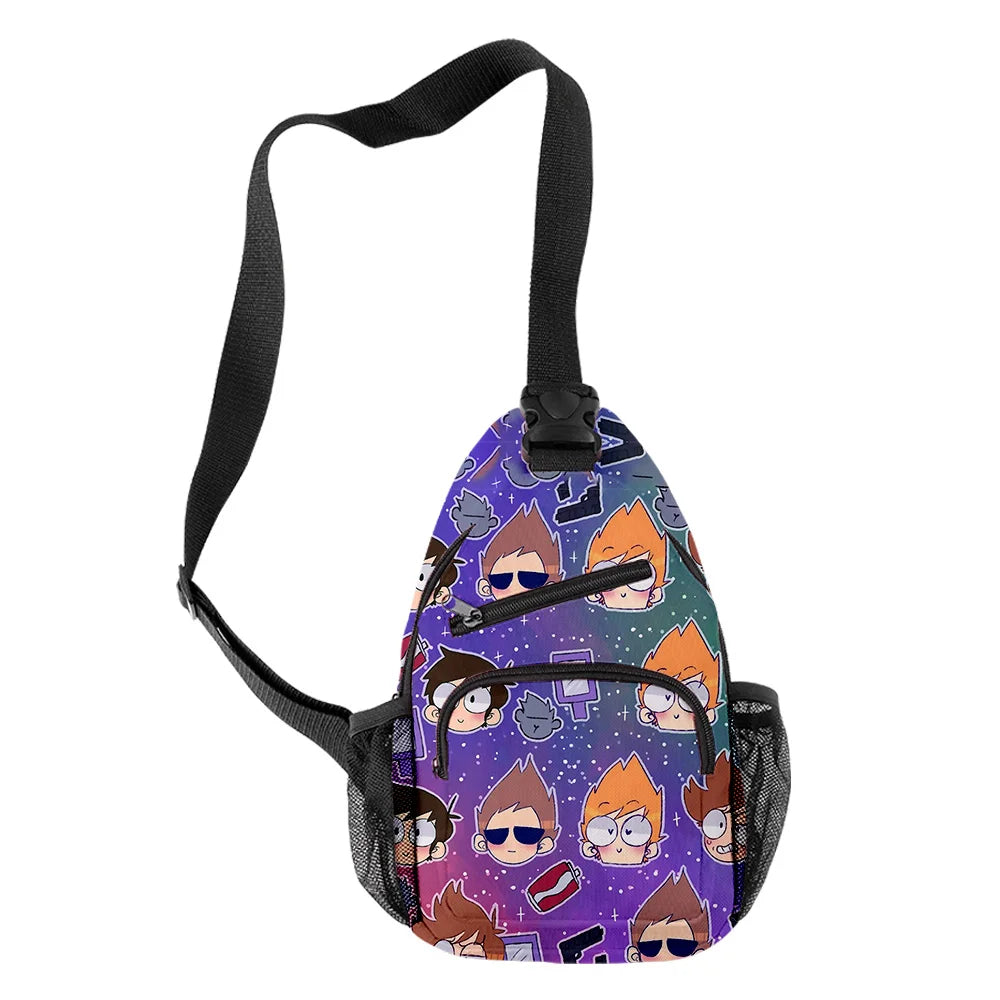 Harajuku Eddsworld 3D Print Boys/Girls Chest Bags