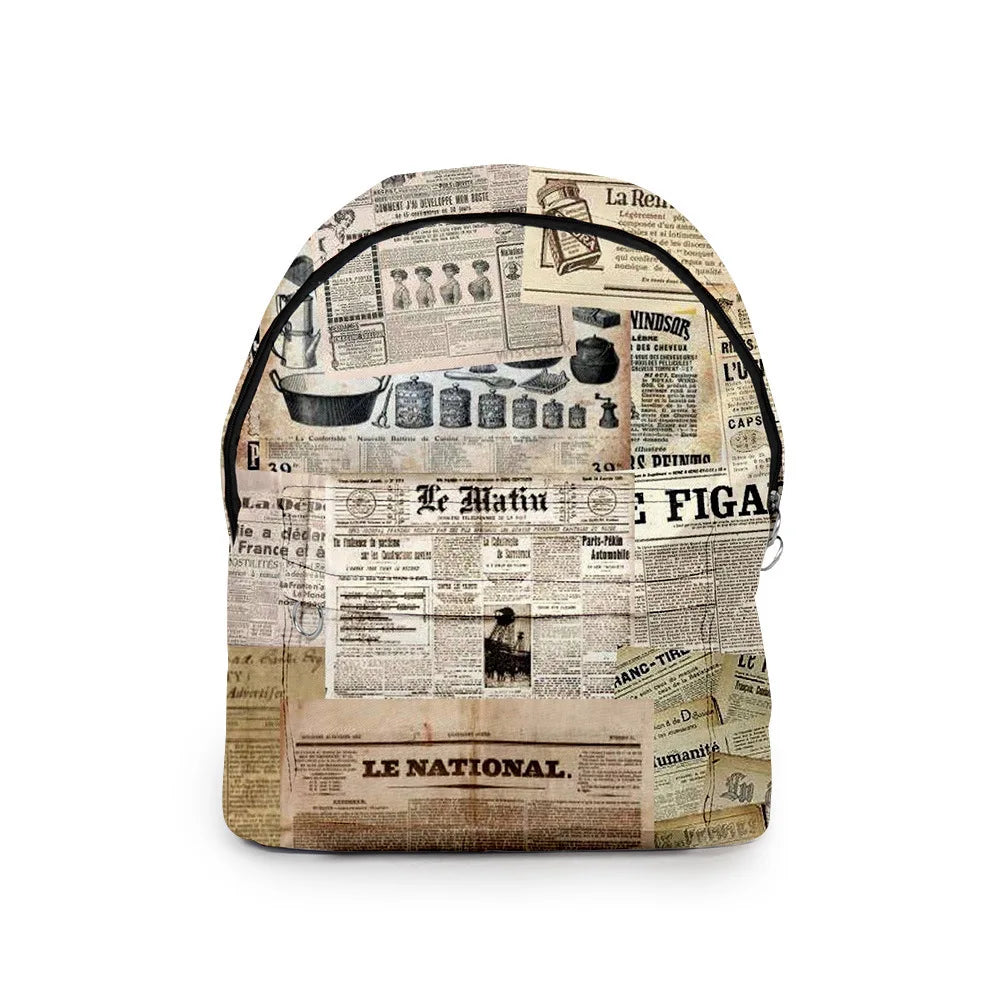 Harajuku School Bags Boys Girls Waterproof Backpack